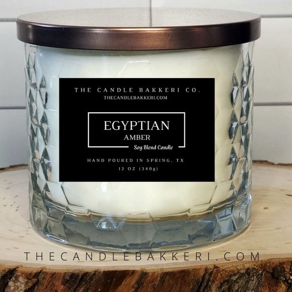 The Candle Bakkeri Co. Accents Egyptian Amber 3 Wick Candle Poshmark